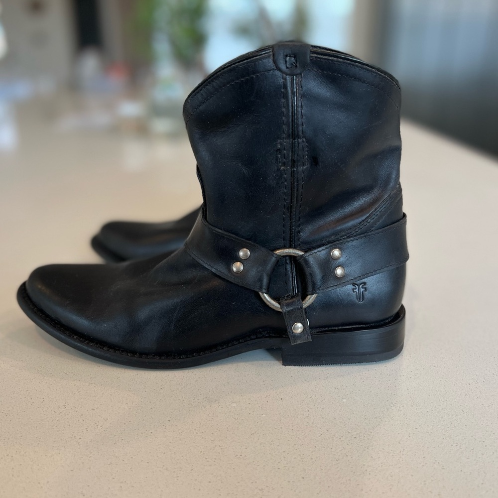 Frye Wyatt Harness Short Boots